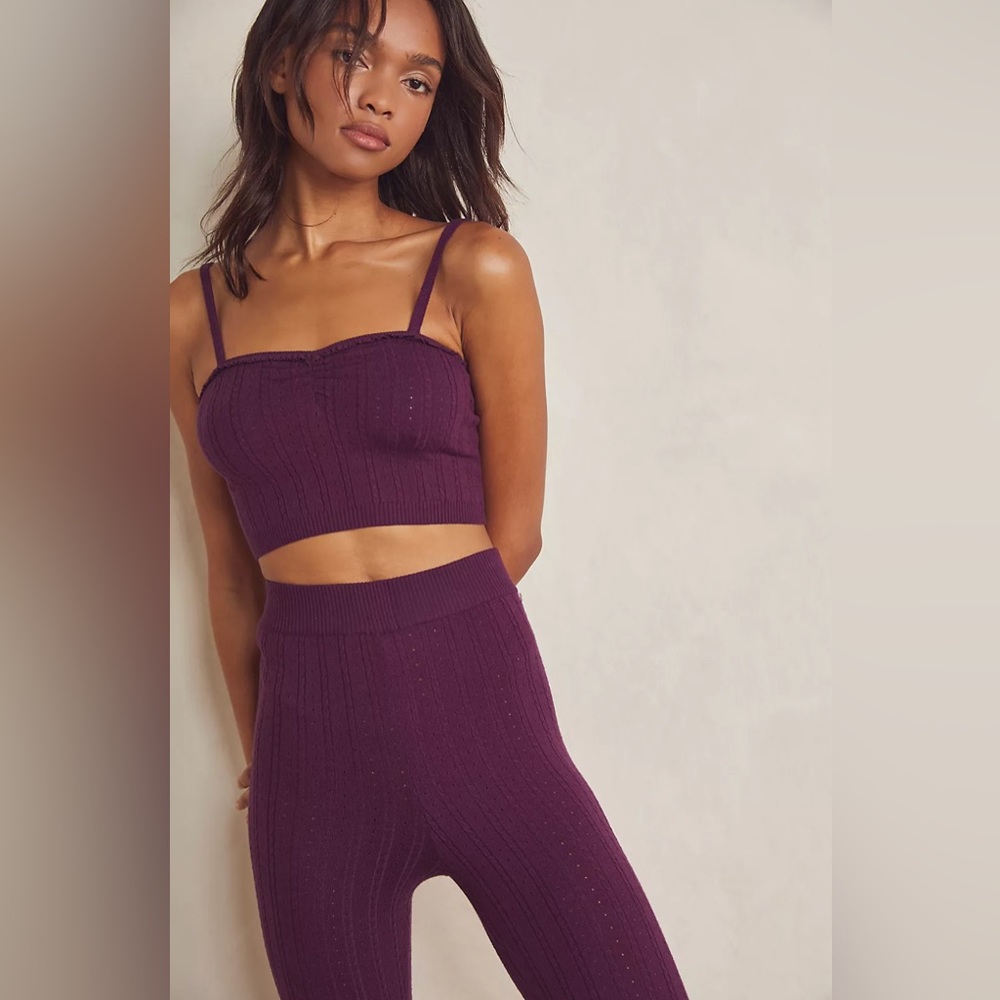 Free People | Morning Light Set Wine Various Sizes Available - Picture 3 of 12